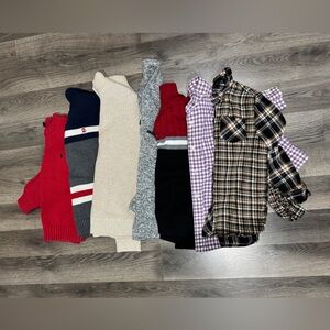 Mixed Color Sweater and Shirt Bundle